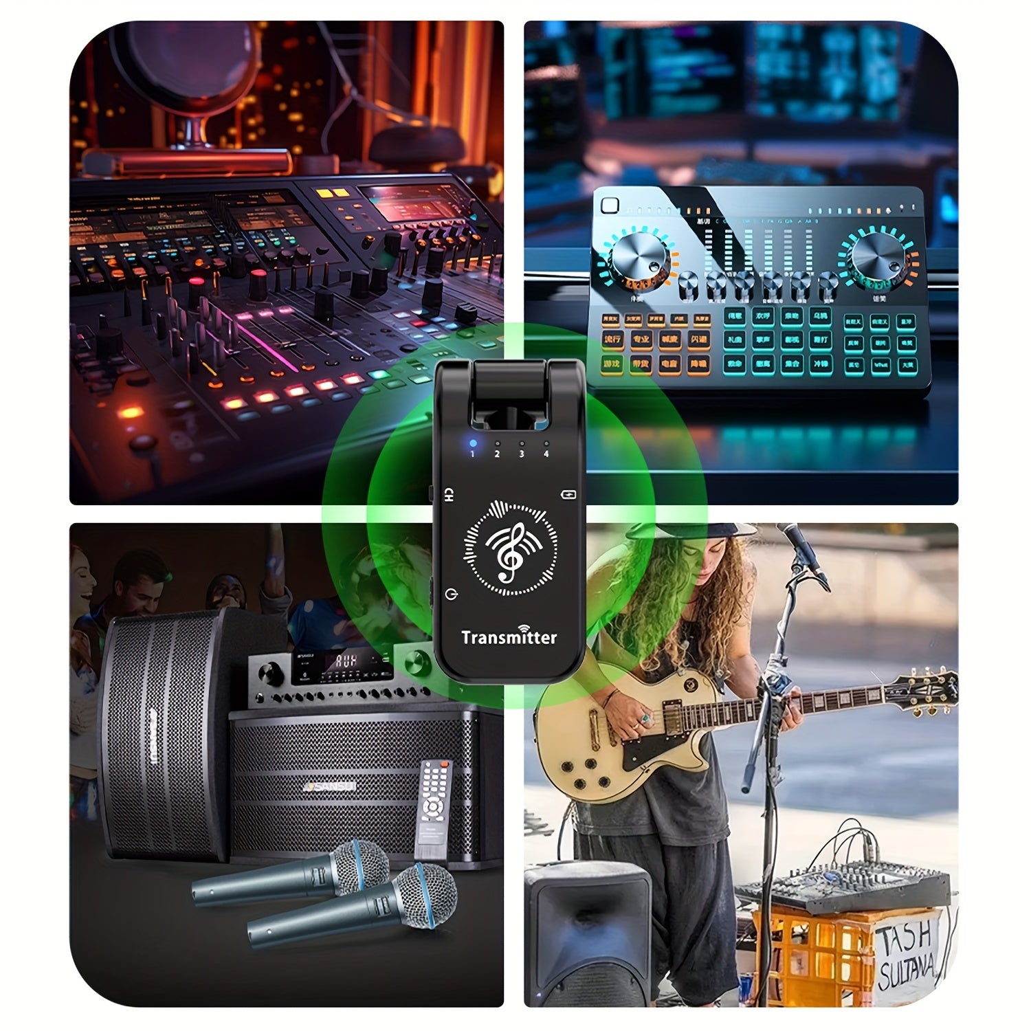 Wireless Audio Relay System 2.4GHz In-Ear Monitoring for Studio Live Performances