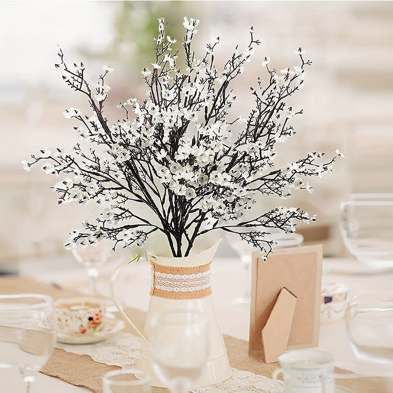 3-Piece Artificial Cherry Blossom Branch Set for Home Decor
