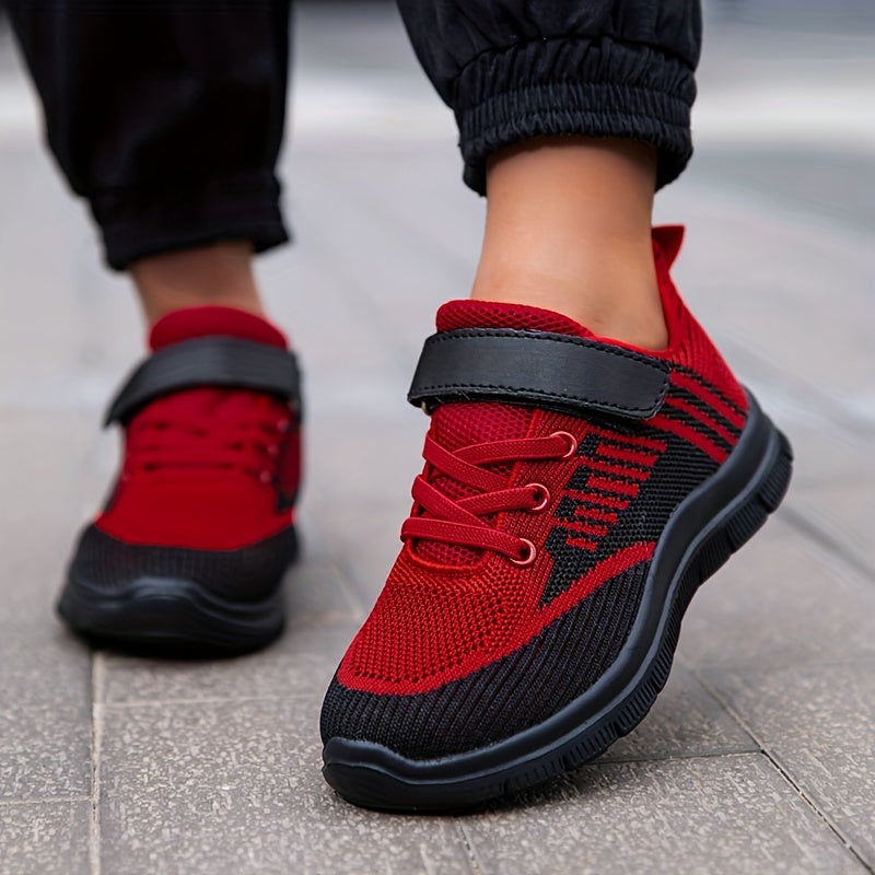 Детские сетчатые кроссовки для мальчиков и девочек, камуфляж, дышащие, амортизирующие, нескользящие, низкий топ