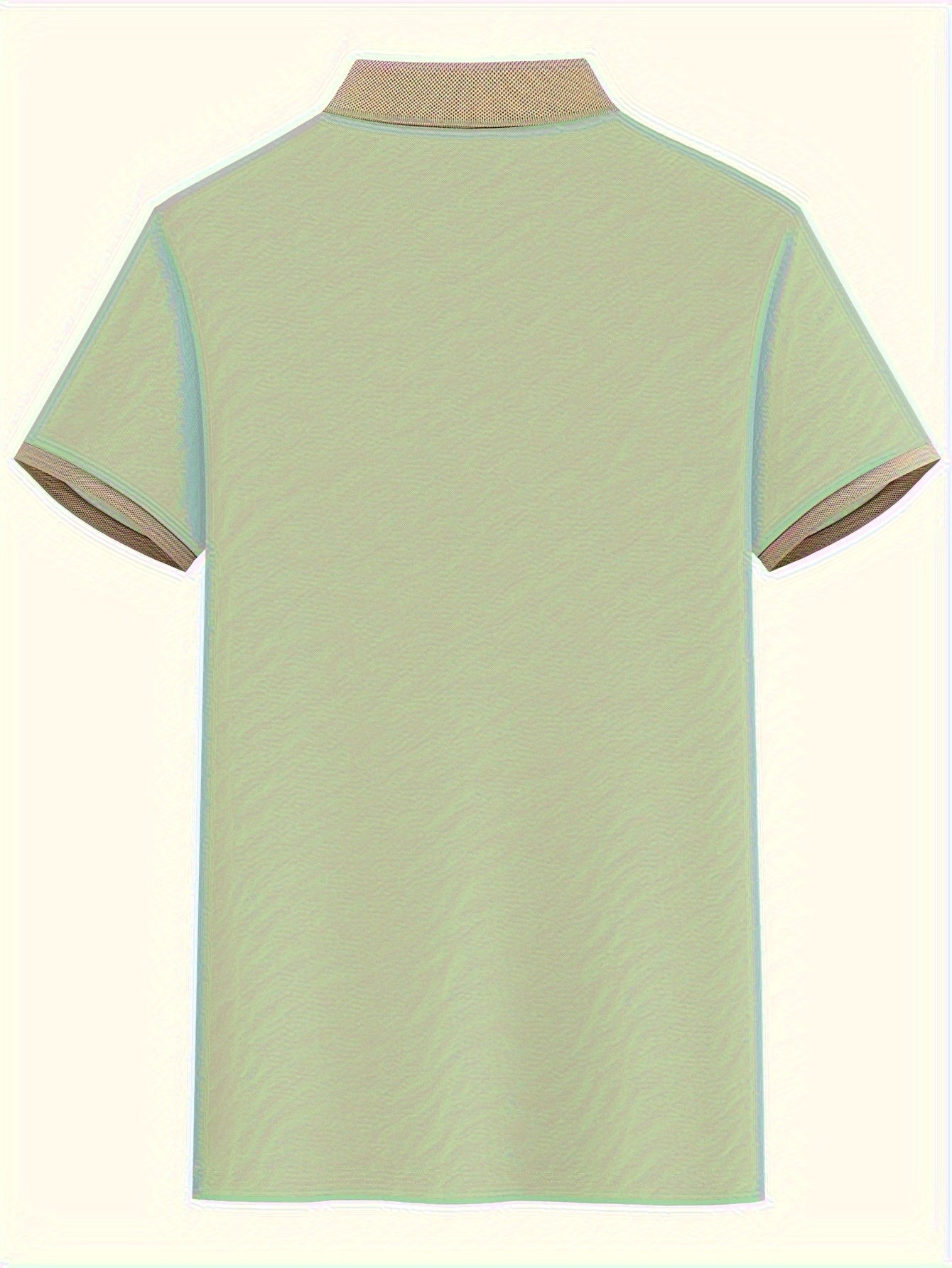 Camisa polo de negocios transpirable de poliéster con estampado geométrico colorido para verano