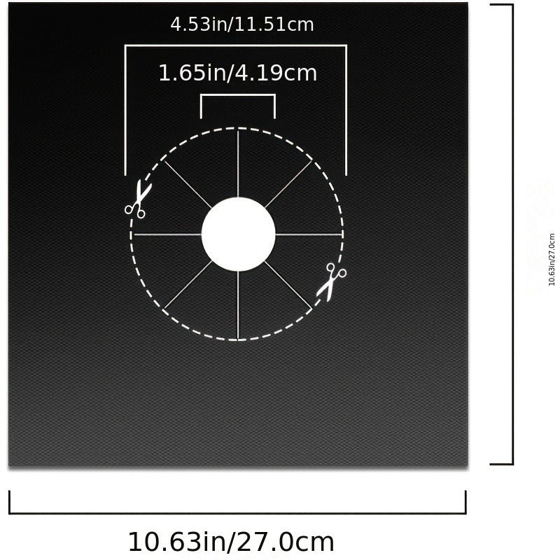 6 ta Non-Stick Gaz Pechka Yuqori Qopqoqi - Uzun muddatli, Ekologik toza Oshxona Himoyachilari Pishirish va Ovqatlanish Xonasi uchun