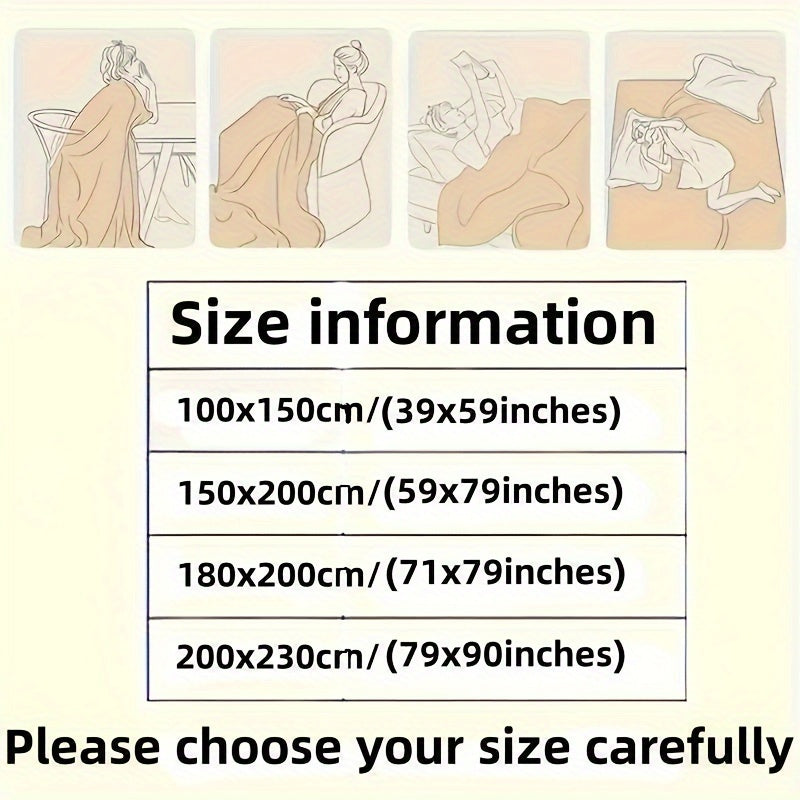 Hypoallergenic Polyester Bed Blanket Faux Rabbit Fur Plush Throw for Bedroom Sofa Travel