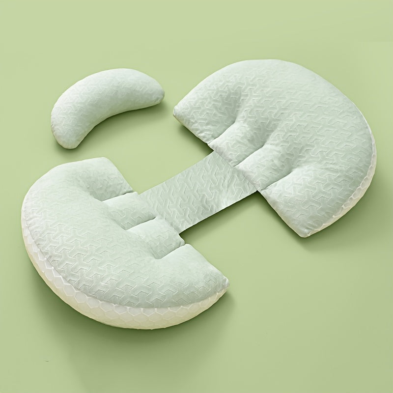 U-shakli belni qo'llab-quvvatlovchi qulay homiladorlik yostiqchasi - yonma-yon yotish, qorinni yengillashtirish va homiladorlik qulayligi uchun ideal