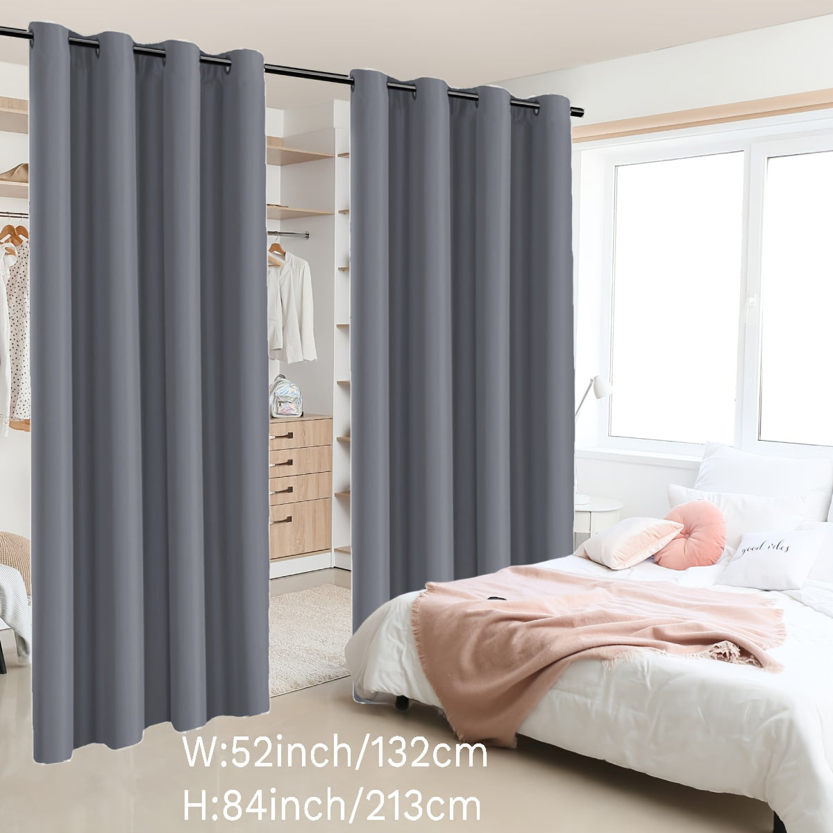 Insulation Room Partition Panel with Coated Insulation and Loop Design for Terrace, 2 Pieces