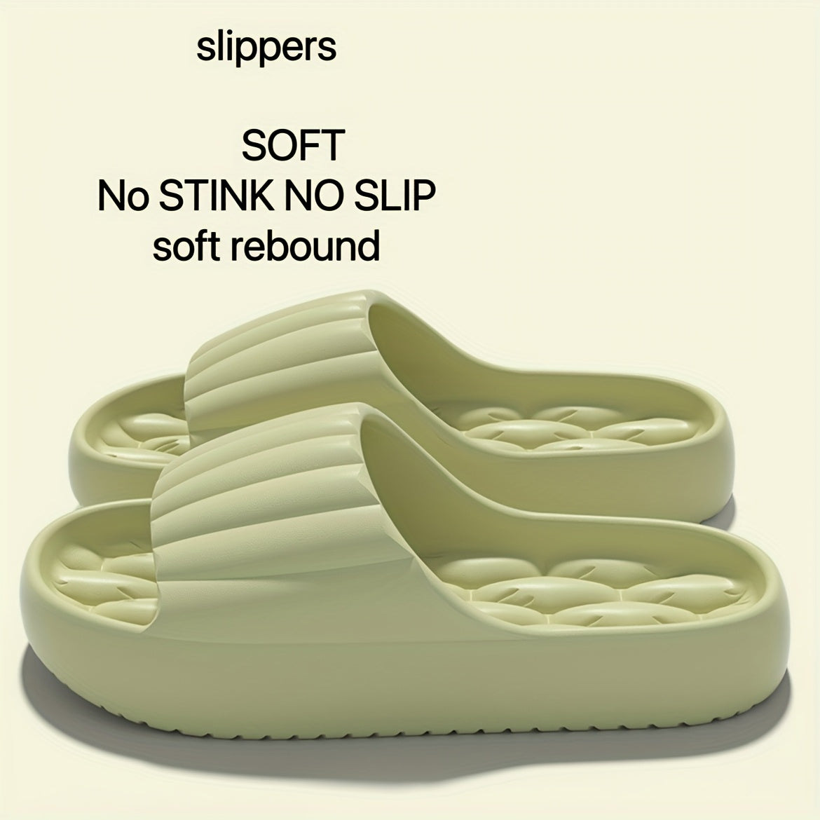 Uniseks EVA yumshoq taglikli shlyapa, sirpanmaydigan dush, plyaj va yengil sayohat uchun botinkalar