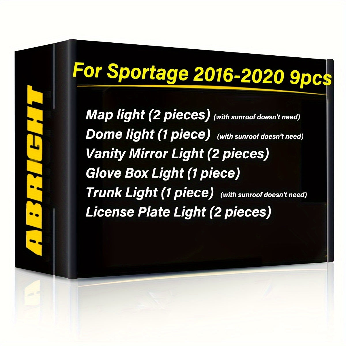 Interior LED Light Kit for Car Vehicles, Bright White, Easy Install