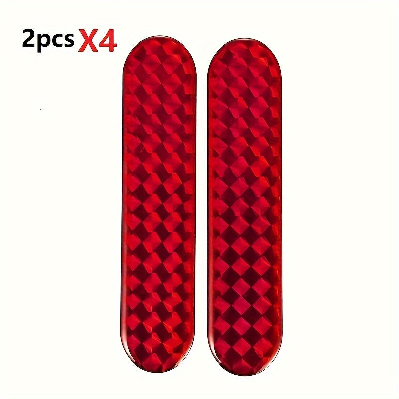 Universal Car Reflective Strips Door Stickers Safety Warning Tape 2/4/8pcs