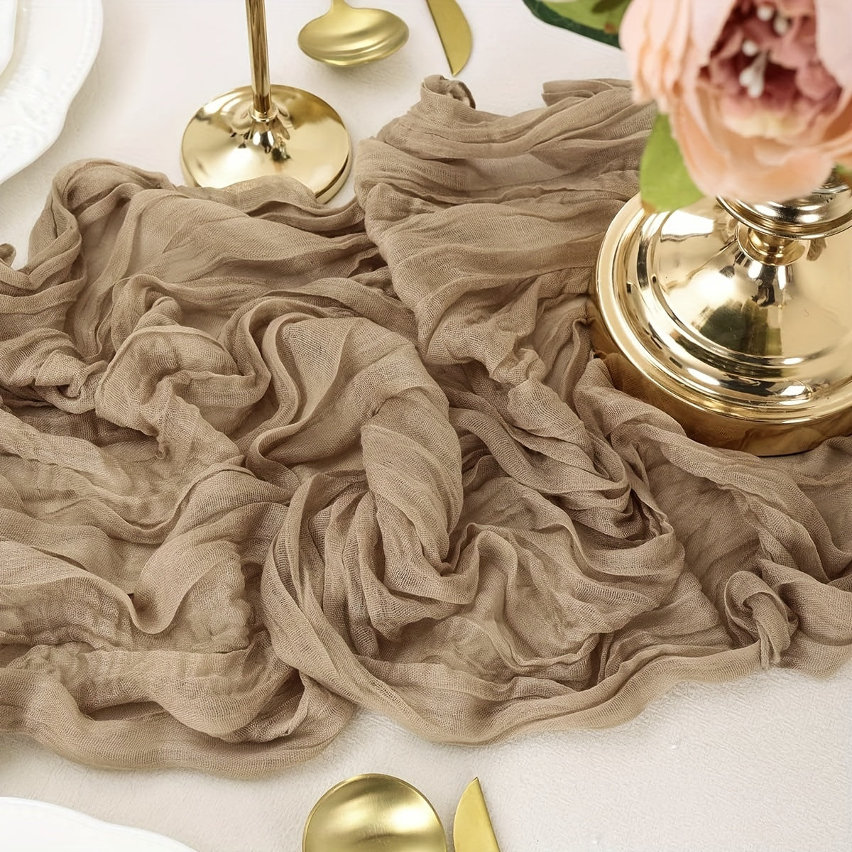 Bohemian Polyester Table Runner for Weddings, Showers, Christmas Dinners