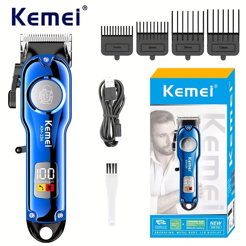 Профессиональные машинки для стрижки Kemei KM-234 с USB-зарядкой, напряжением 36V, перезаряжаемой литий-ионной батареей 900мАч