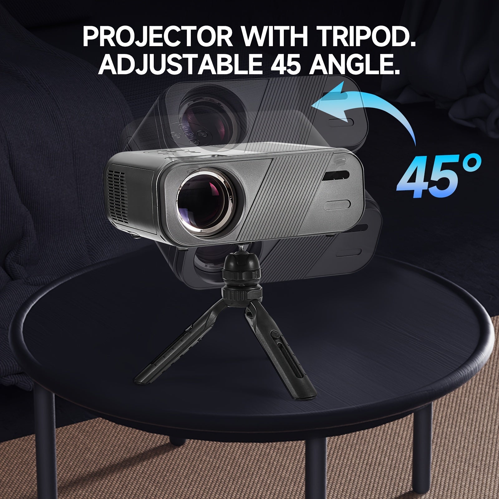 Home Theater Projector 1080P 20000 Lumens Wi-Fi 6 Wireless Screen Mirroring