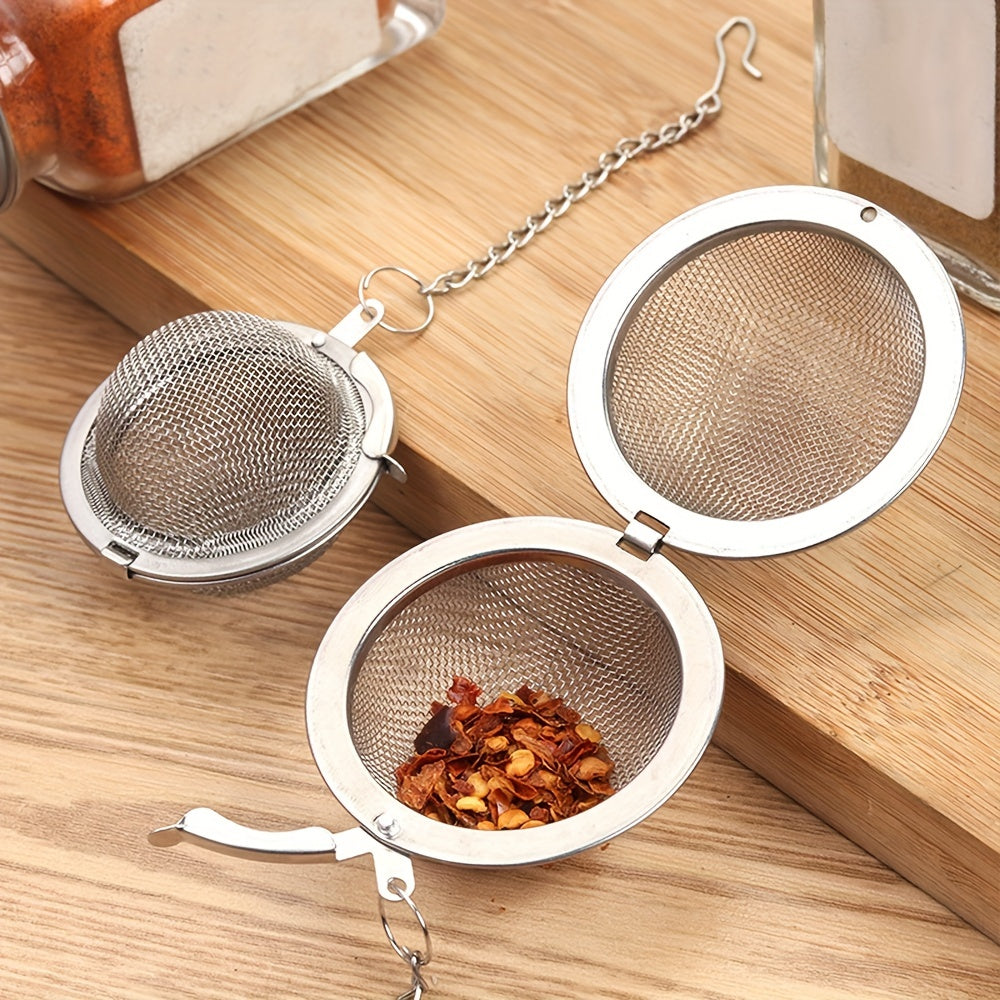 Stainless Steel Tea Infuser Set with Seasoning Ball and Spice Filter