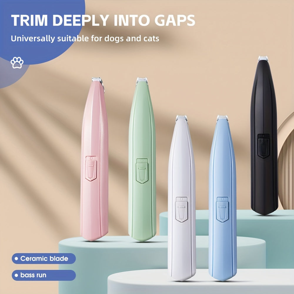 Cortapelos inalámbrico para mascotas, bajo nivel de ruido, recortadora eléctrica para gatos y perros