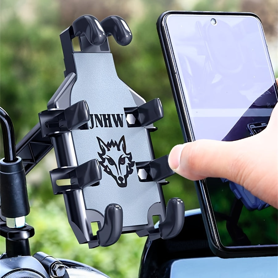Motorcycle Phone Mount Shock-Absorbing Anti-Theft for E-Bikes and Scooters
