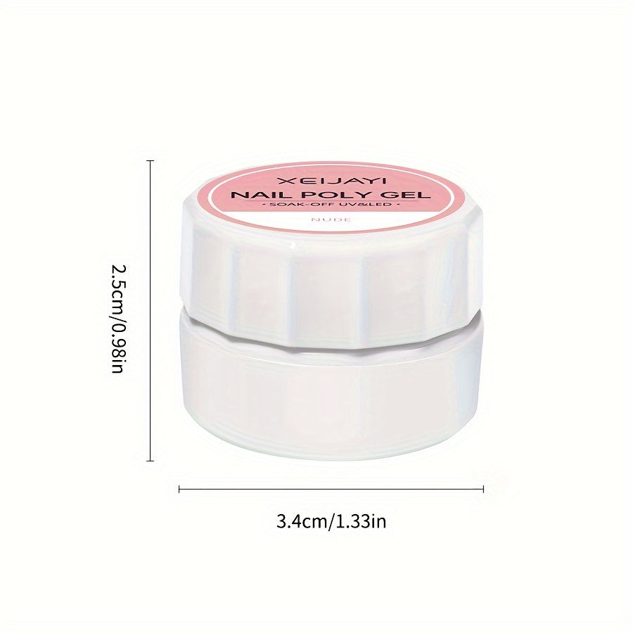 Set of 6 UV Cured Nail Adhesives in Various Colors for Nail Art and Salon Use