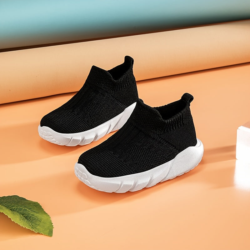 Мальчики Девочки Дети Туфли-слипоны Дышащая однотонная ткань Нескользящие Для улицы Повседневные