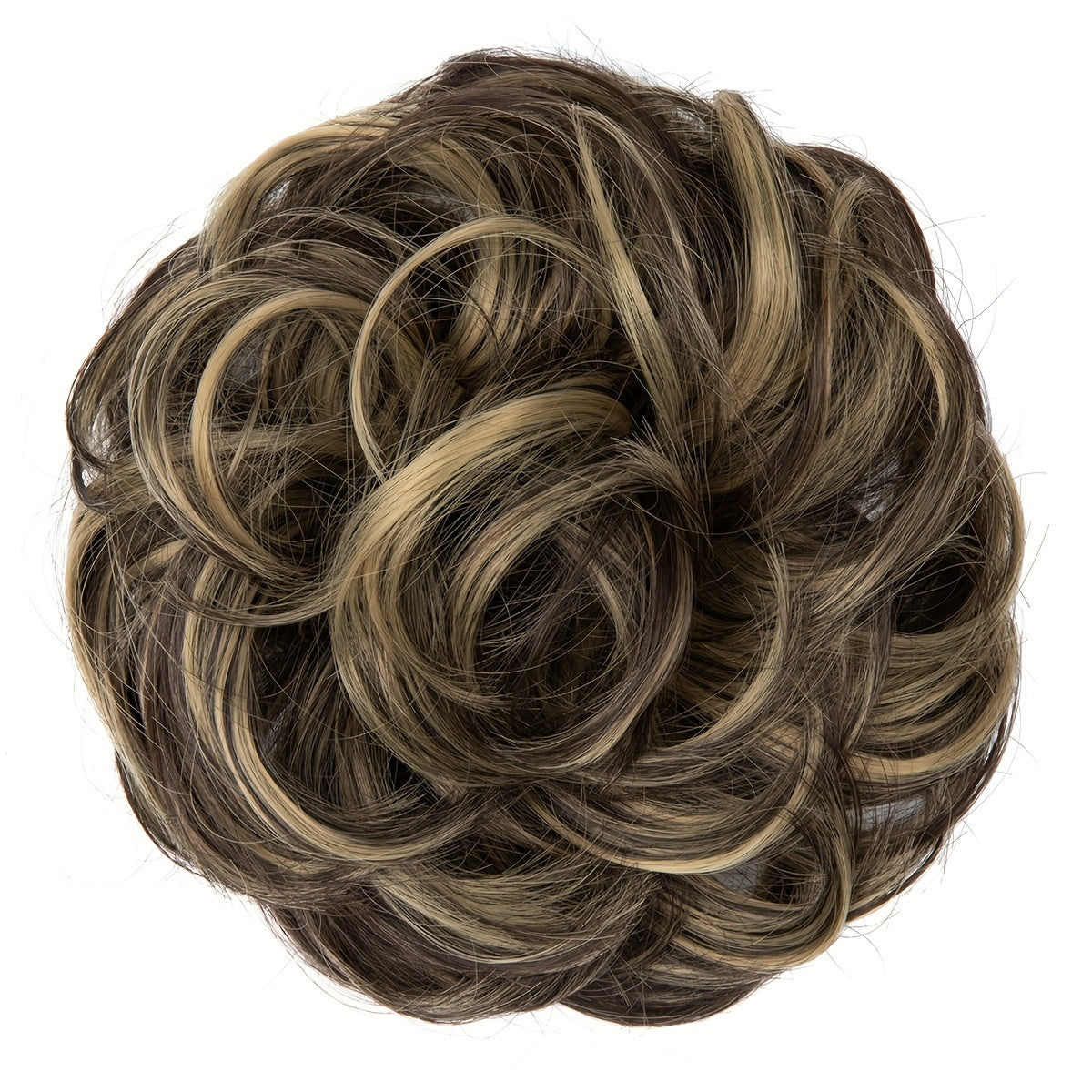 Women High-Temperature Fiber Wig with Sewn PET Hair Tie Elegant Style
