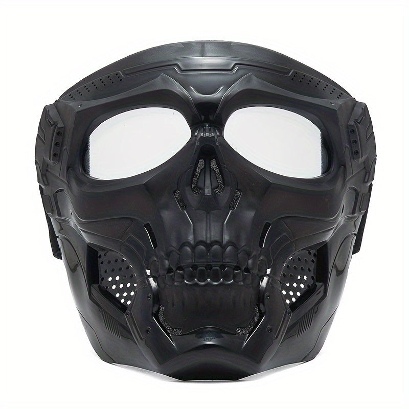 Skeleton Themed Mask Nylon Plastic Drawstring for Outdoor Sports and Training