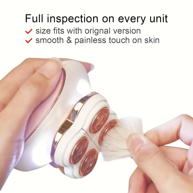 Электрическая бритва с LED-подсветкой для безболезненного удаления волос на ногах у женщин