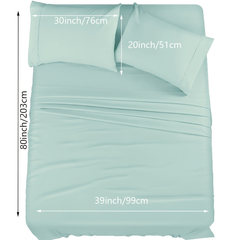 Luxury Fitted Sheet Set with Wrinkle and Stain Resistant Deep Pocket Bedding for Bedroom or Hotel
