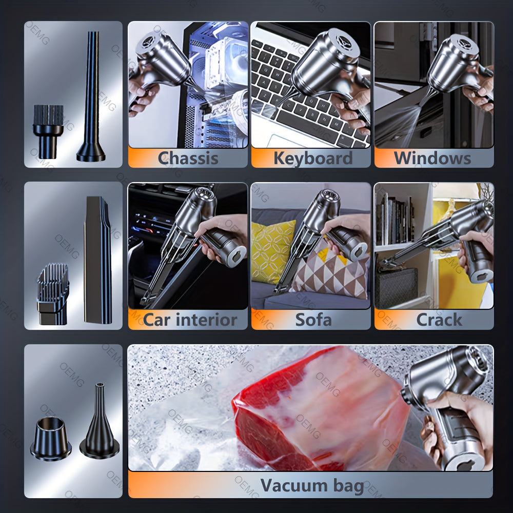 Portable Handheld Vacuum Cleaner 15000PA Suction for Home Car Cleaning