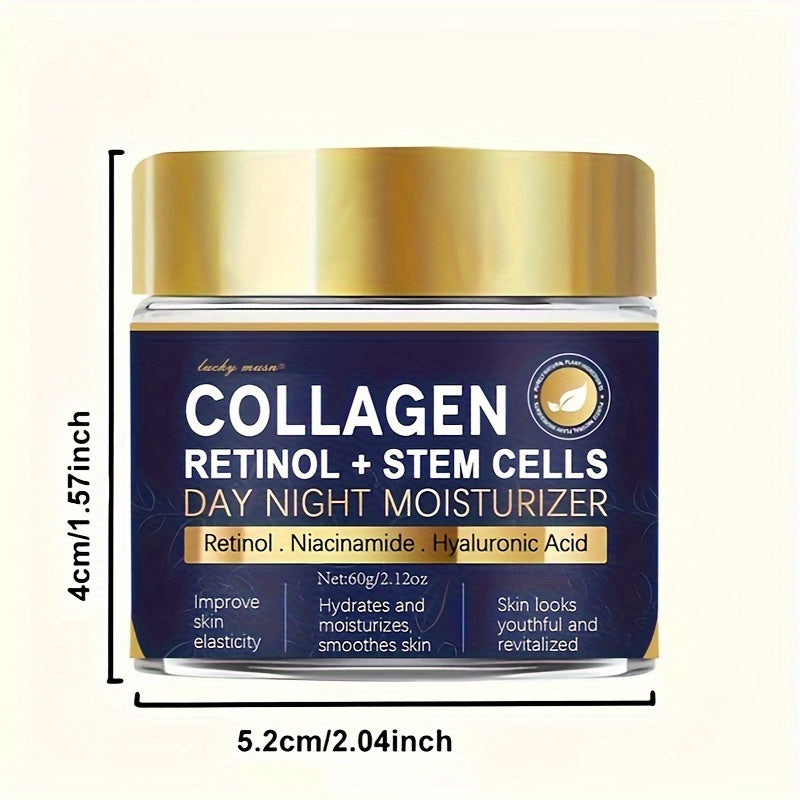 60g Kollagen Retinol Stam Cell Yuzni Namlantiruvchi Qattiqlashtiruvchi Har qanday Teriga Mos Keladi