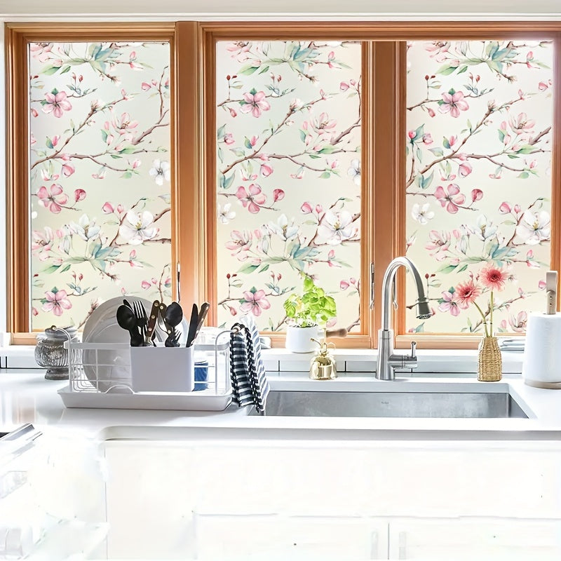 Frosted Window Film for Kitchen Sliding Door Static Cling Translucent Opaque Privacy Anti-glare