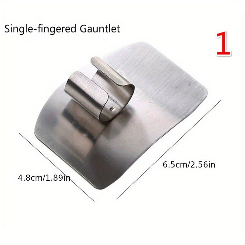 Stainless Steel Finger Guard for Slicing Kitchen Safety Reusable Metal Protector