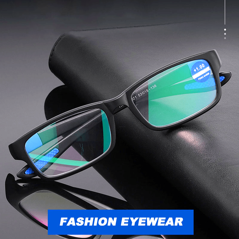 Erkaklar uchun o'qish uchun ko'zoynaklar Ultralight TR90 Presbiyopi Giperopi Optik ko'zoynaklar