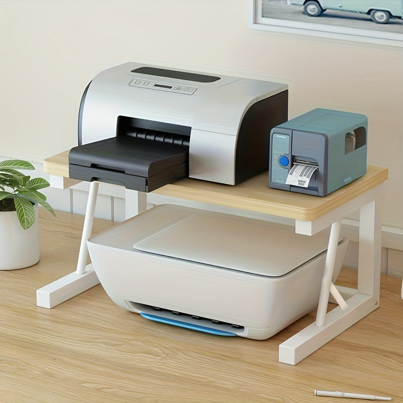Metal Printer Stand with Storage Shelf for Office and Home Organization
