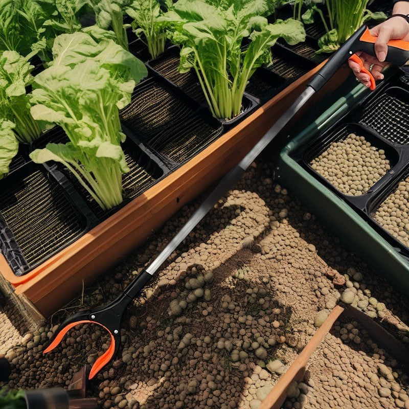 Durable Aluminum Garden Tool with Comfortable Handle for Trash and Fireplace Cleanup