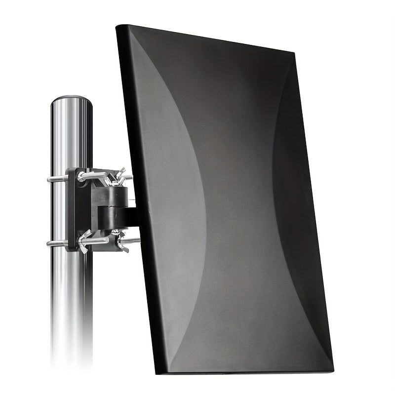 150+ mil masofaga ega, 4K/1080P qo‘llab-quvvatlaydigan va oson o‘rnatiladigan yuqori aniqlikdagi ochiq TV antennasi. Yuqori kuchlanishli amplifikatör va 10.06 metrli koaksial kabelni o‘z ichiga oladi.