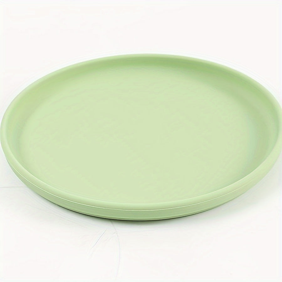 Plato de cena de silicona de 17,78 cm reutilizable apto para microondas plato de uso múltiple