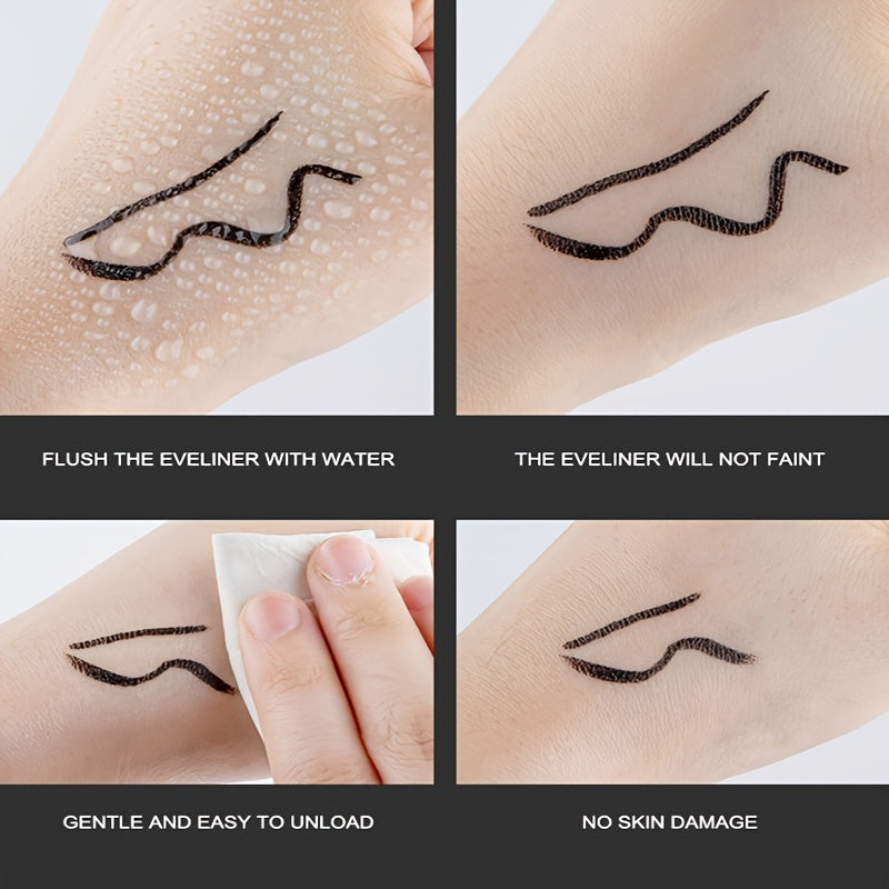 Eyeline Girl Waterproof Double-Head Pen Black Smudge-Proof Long-Lasting