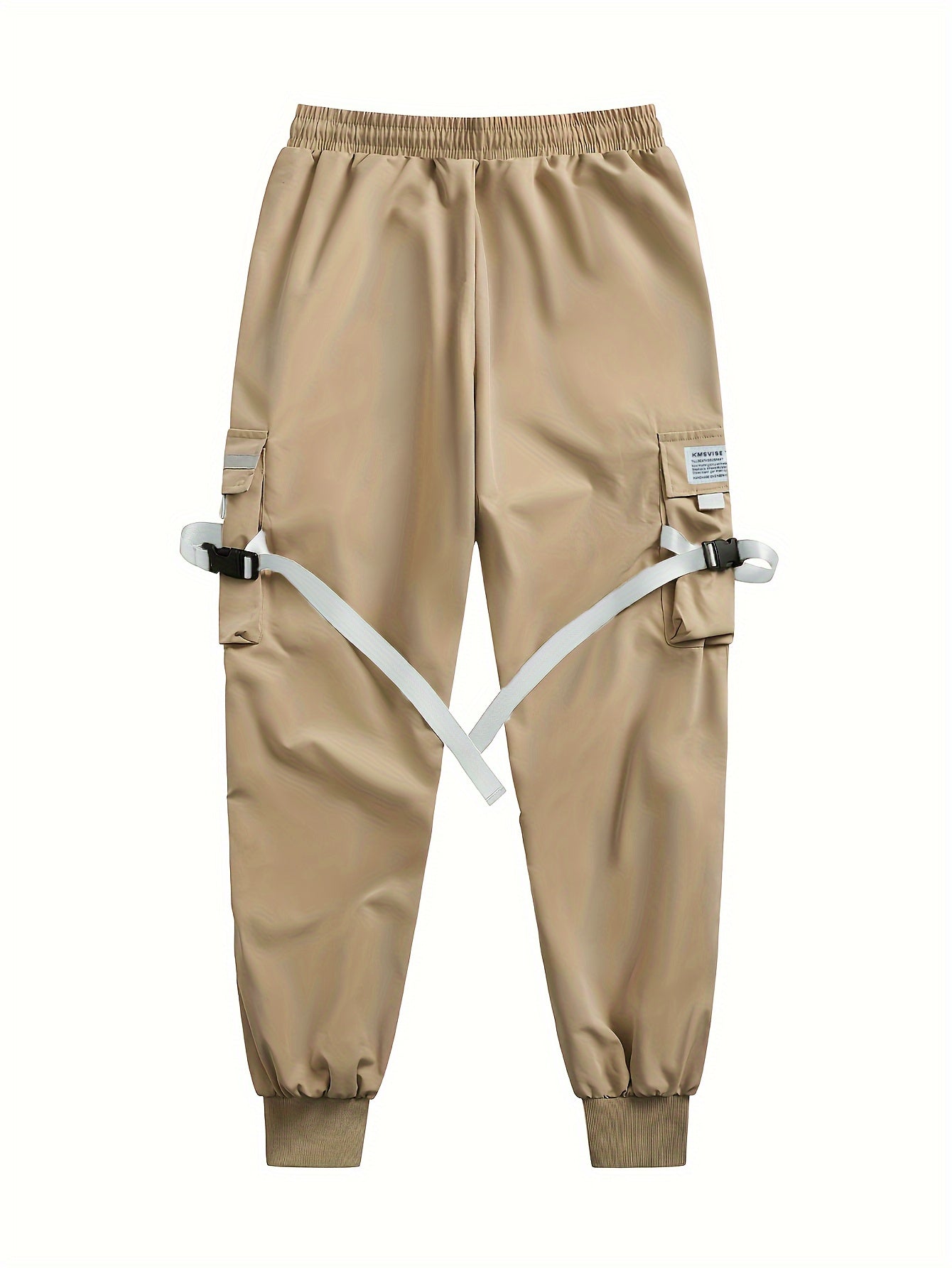 Брюки-карго больших размеров для мужчин, уличный стиль, джоггеры, большие и высокие, всесезонный полиэстер