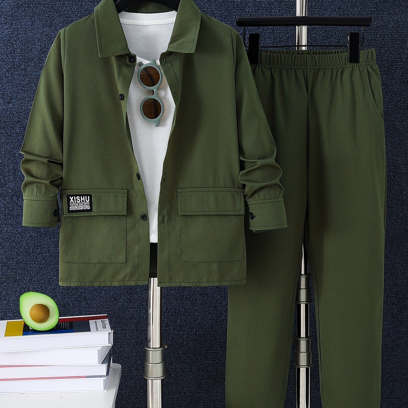 Boys Autumn Workwear Style Pants with Top Pocket Casual Outdoor Clothing