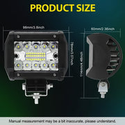 Набор из 2 светодиодных световых панелей 4 дюйма для транспортных средств, внедорожников UTV ATV пикапов