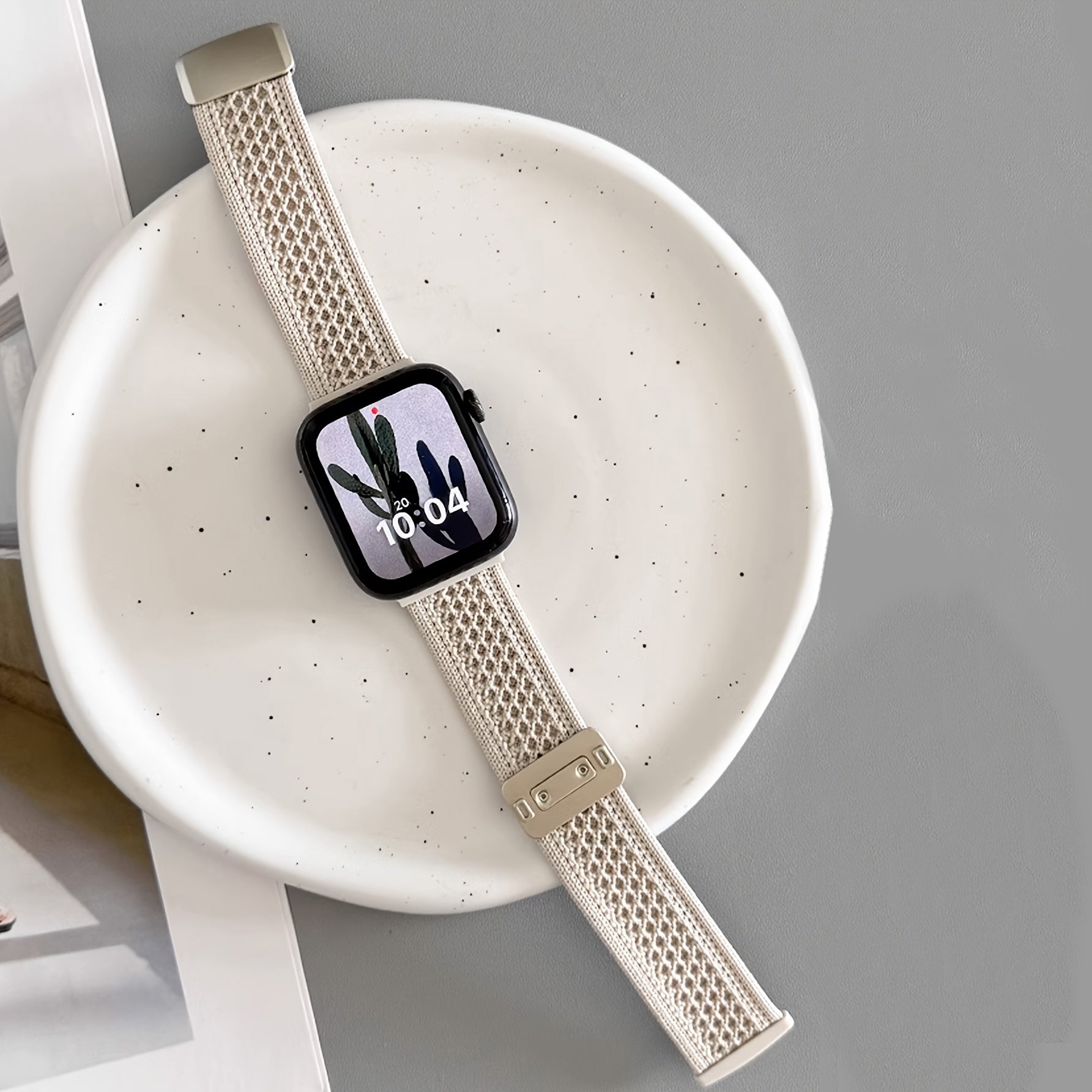 Nylon Braided Magnetic Buckle Watch Strap for Apple Watch Series Ultra S10 S3 38mm 49mm Men Women