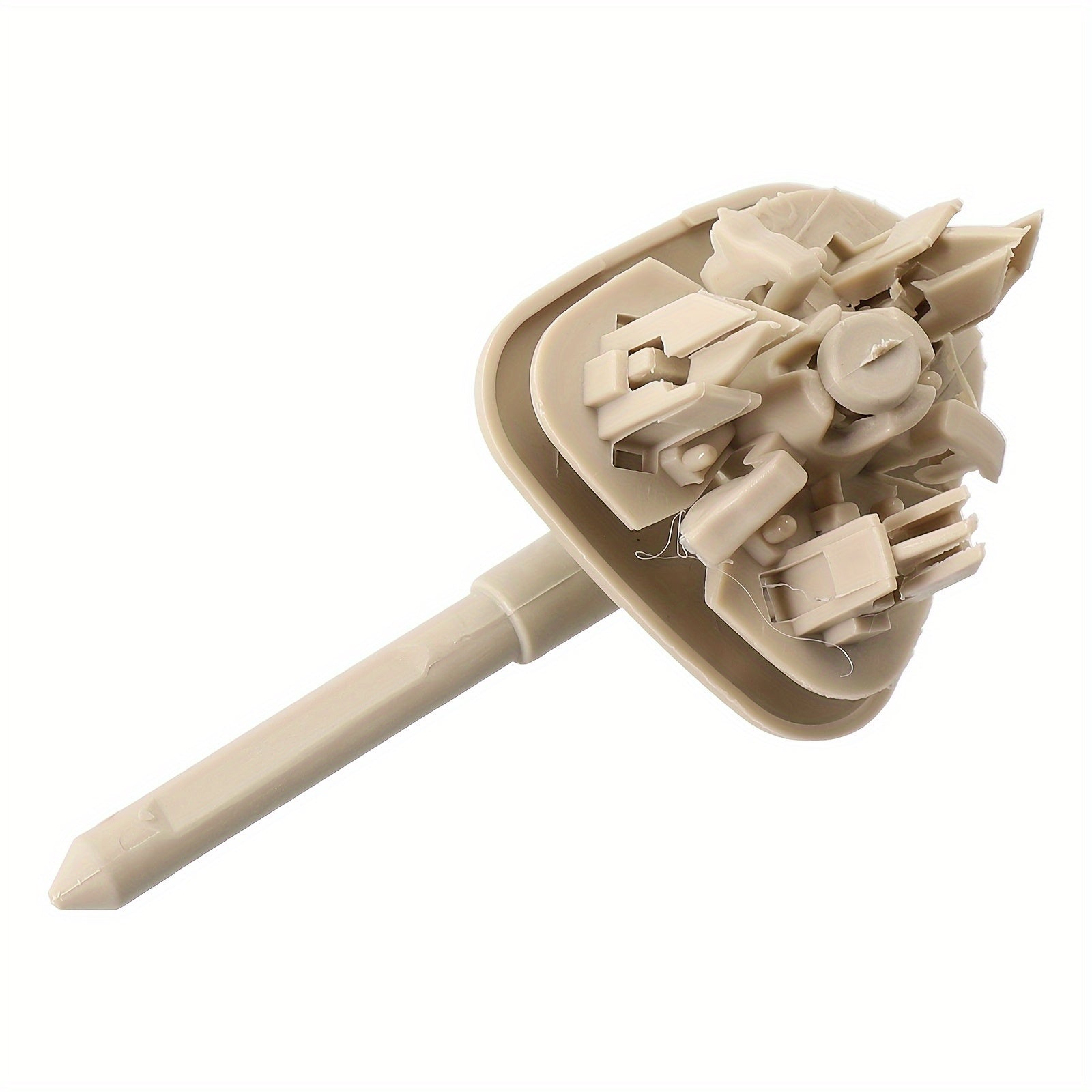 Sun Visor Clip Beige Plastic Metal Front Right for Cars Durable Easy Install