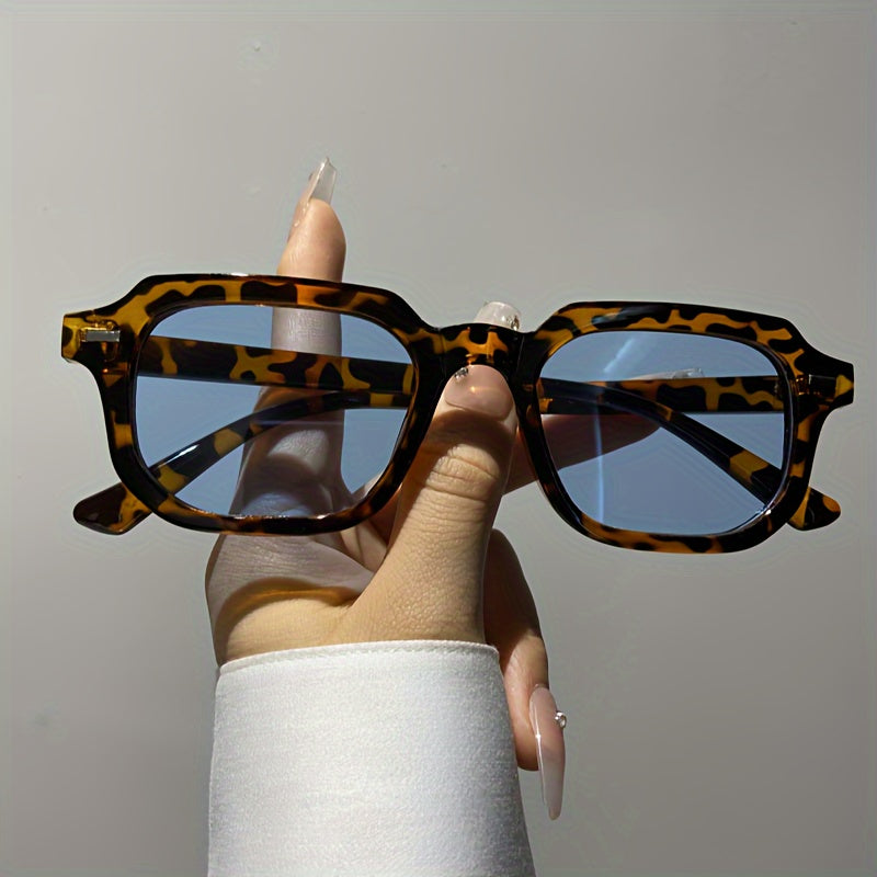 Gafas de sol para mujer estilo rectangular, accesorios casuales para playa y viajes