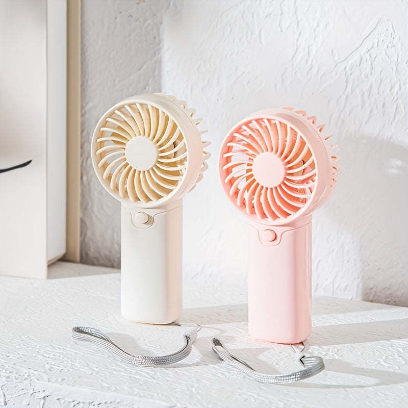 Mini Portable Handheld Fan, Battery Powered, Lightweight for Travel and Outdoors