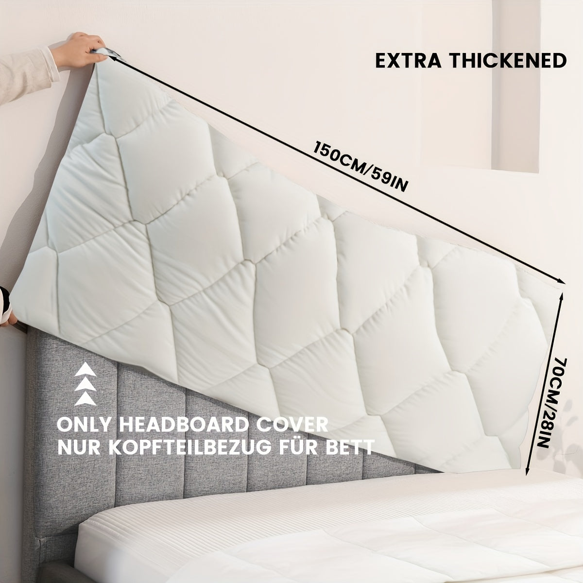 1 dona TEXSTEAD Qalin Boshqaruv Qopqog'i Silliq Kulrang - 100% Polyester, Mashinada Yuvish Mumkin, yotoqxonangizga qulaylik va uslub qo'shadi, mustahkam mato, tugmachali dizayn, uchun mukammal yaxshilanish