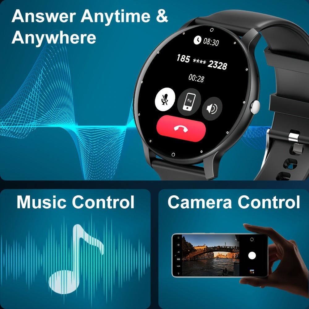 Мужчины Женщины Сенсорные Смартчасы с Беспроводной связью, Музыкой, Голосовым управлением, Спортивными режимами