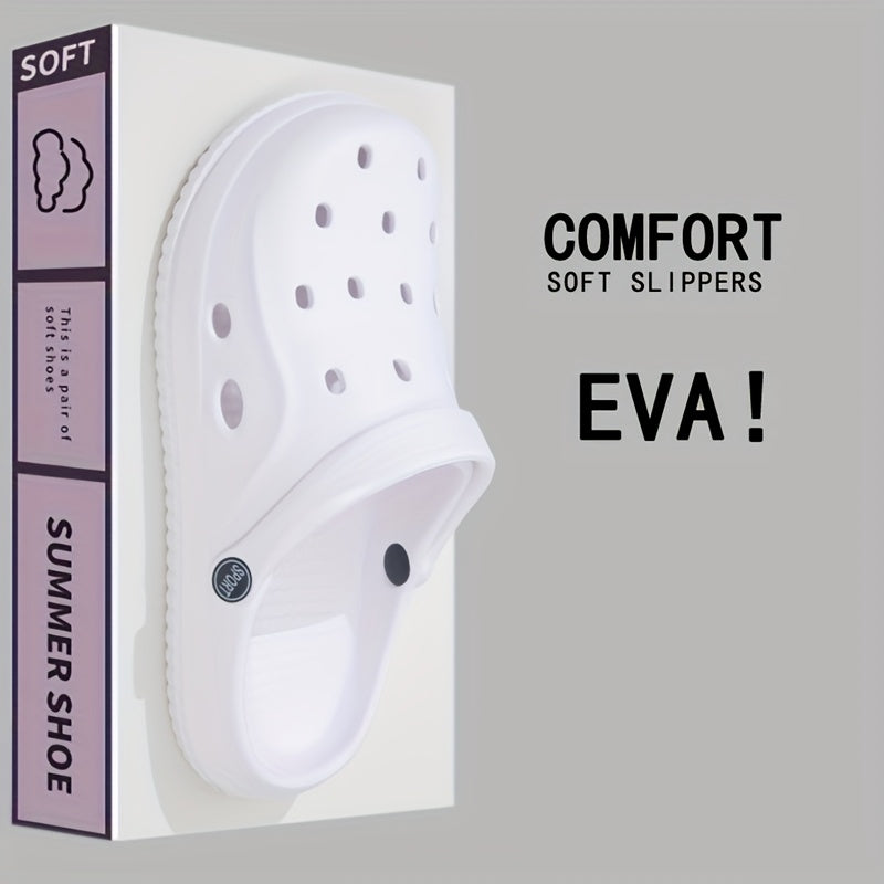 Women's EVA Clogs Slip-On Sandals Breathable Non-Slip Flat Heel