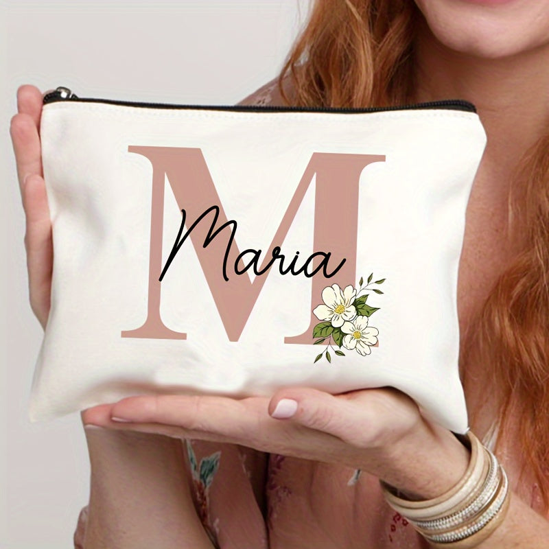 Personalized Makeup Bag Travel Toiletry Organizer Cosmetic Pouch for Women