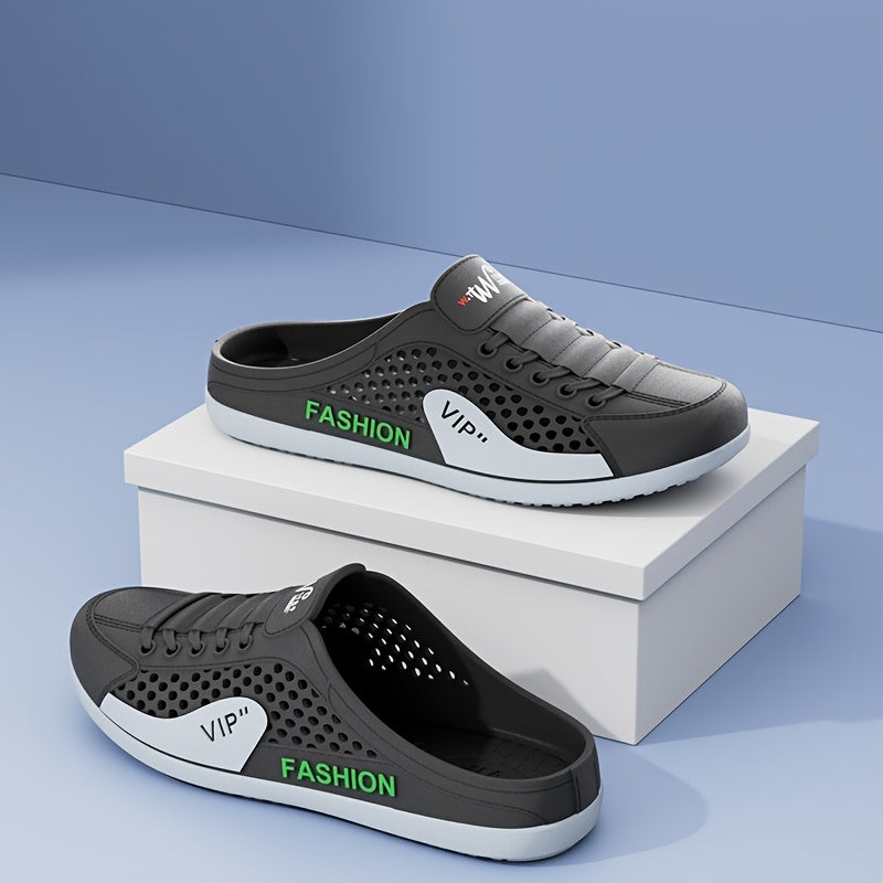 Erkaklar uchun qo'lda tayyorlangan graffiti krossovkalari va PVC sandallar, havo o'tkazuvchi dizayn va barcha mavsumlar uchun qulay slip-on uslubi bilan. Oddiy ko'cha uslubi, uchburchak barmoq va bir xil rang.