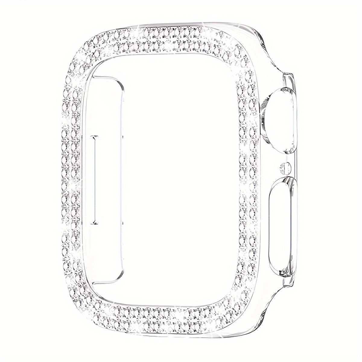 Women's Rhinestone Decor Protective Watch Case for Apple Watch 38-49mm Hard Shell Lightweight