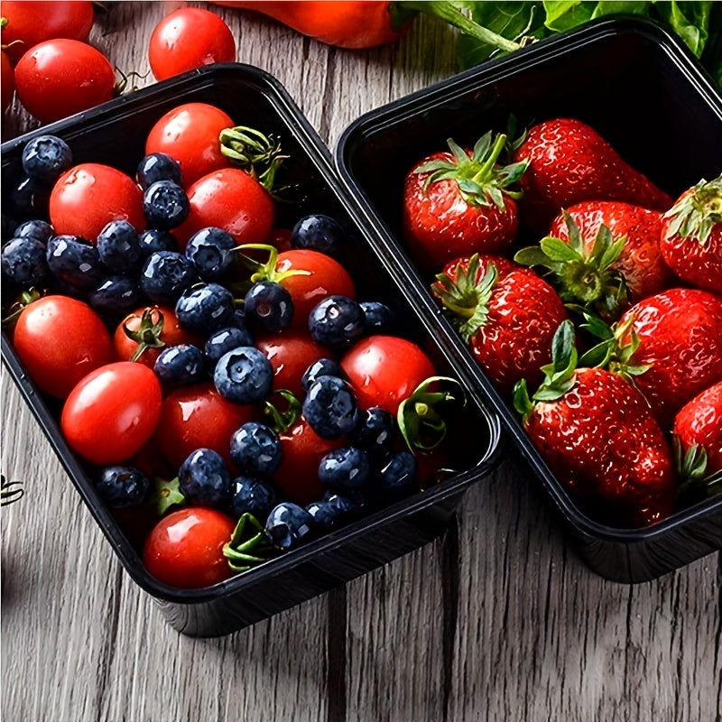 Набор контейнеров для хранения продуктов Black Food Storage Containers 10, 20, 50 шт. Без BPA, безопасны для микроволновки