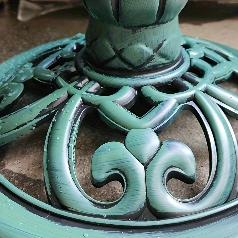 Garden Bird Bath Pedestal Made of PP Material for Hummingbirds and Birds