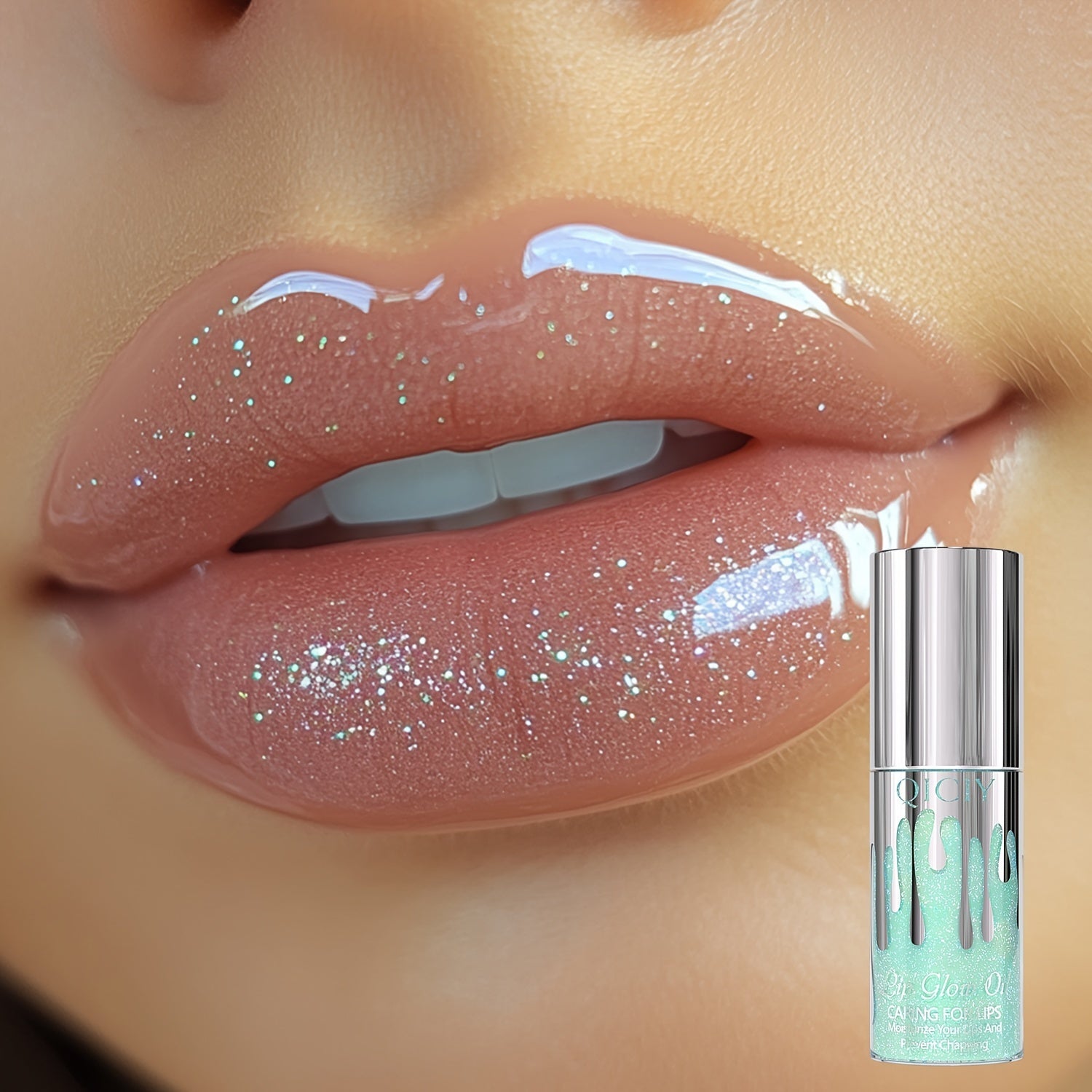 Brillo labial hidratante para mujer con escualano, negro, aceite labial hidratante de larga duración