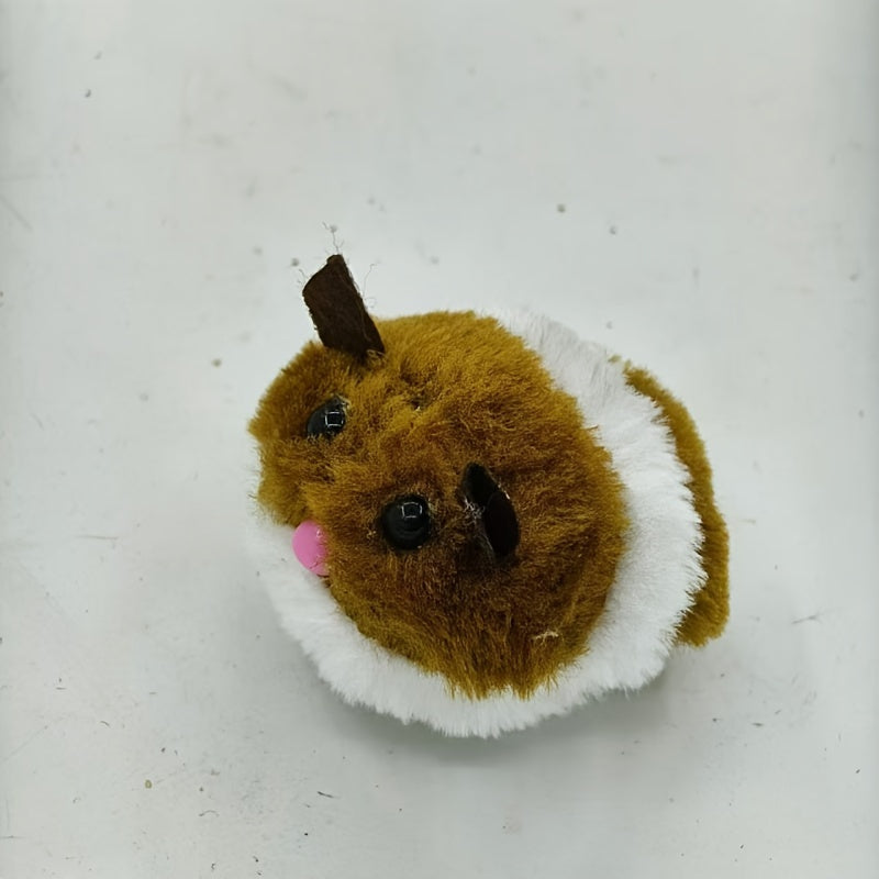 Plush Cat Toy with Mouse Design Shakes and Moves for Cats